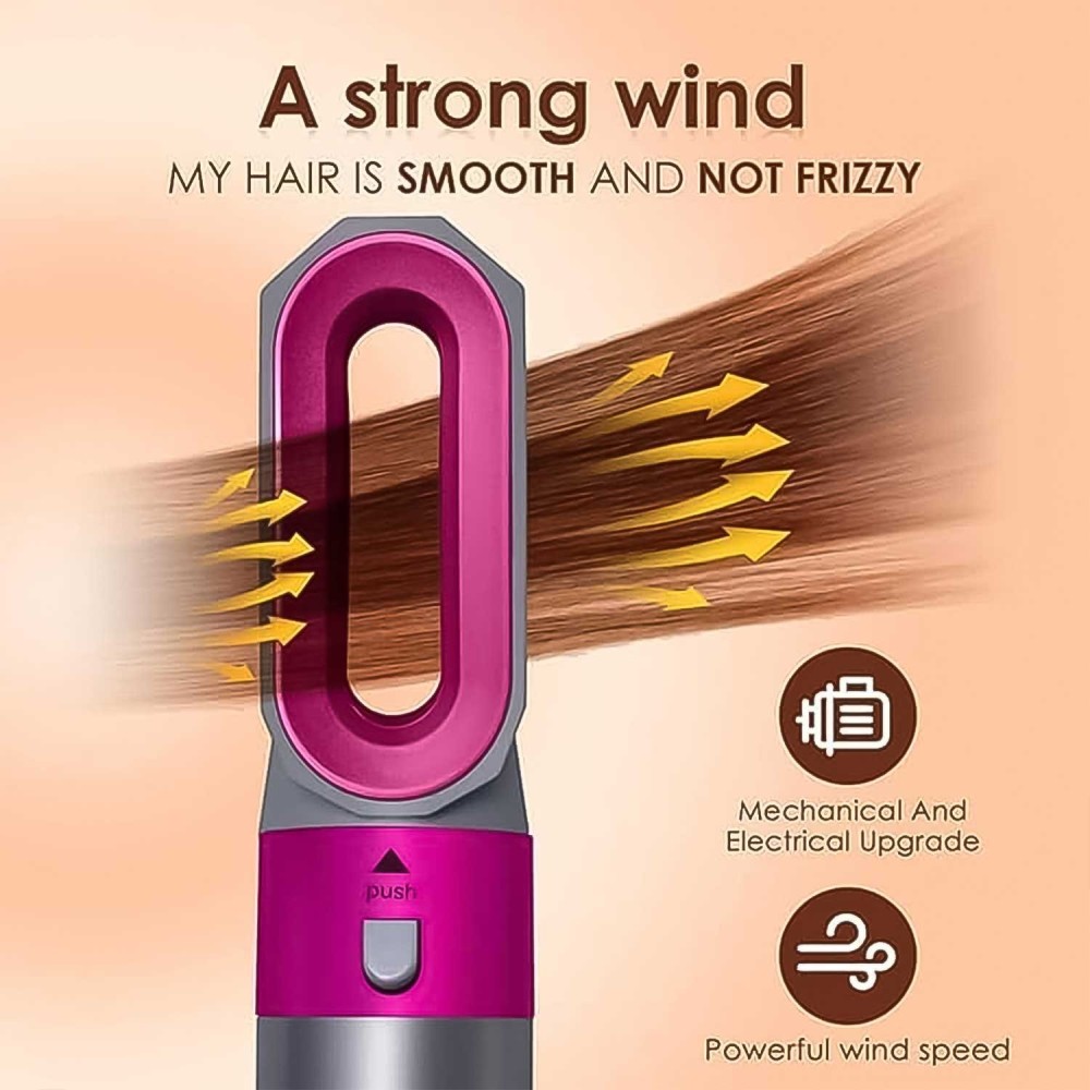 5 In 1 Hair Dryer Brush, Multifunctional Hot Air Styler Hair Tools Detachable Brush Head For Straightening Curling Drying Combing Best Styler, 1000 Watts