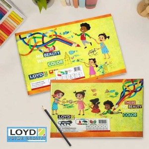 LOYD - PRIME QUALITY Drawing book Yellow Cover with white pages | 30 pages | unruled | 60*84 cm size |Pack of 6