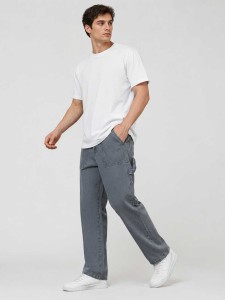 Loose Mid Rise Baggy Fit Cargo Fashion For  Men's