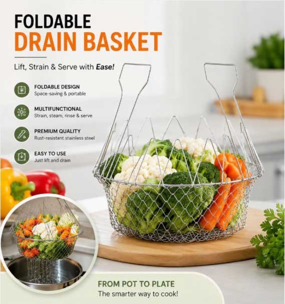 139 Foldable Strainer Chef Basket