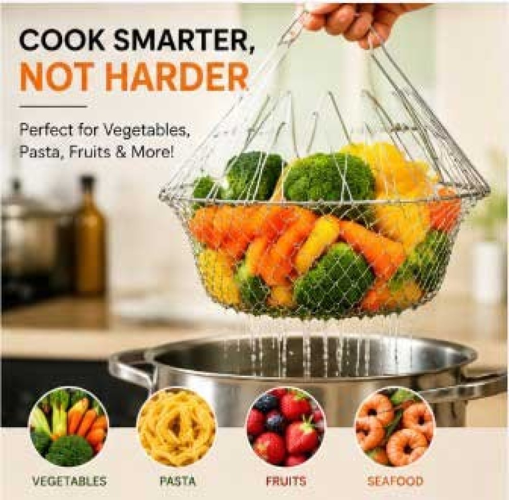 139 Foldable Strainer Chef Basket
