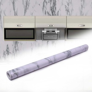 Adhesive Marble Kitchen Wallpaper 2m x 60cm – Peel & Stick