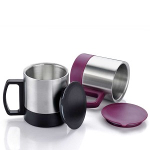 5565 Stainless Steel Coffeetea Cup Stainless Steel Lid Cover Hot Coffeetea Mug Hot Insulated Double Wall Stainless Steel Coffee And Milk Cup With Lid Handle Easy To Carry - Coffee Cup (1 Pc)