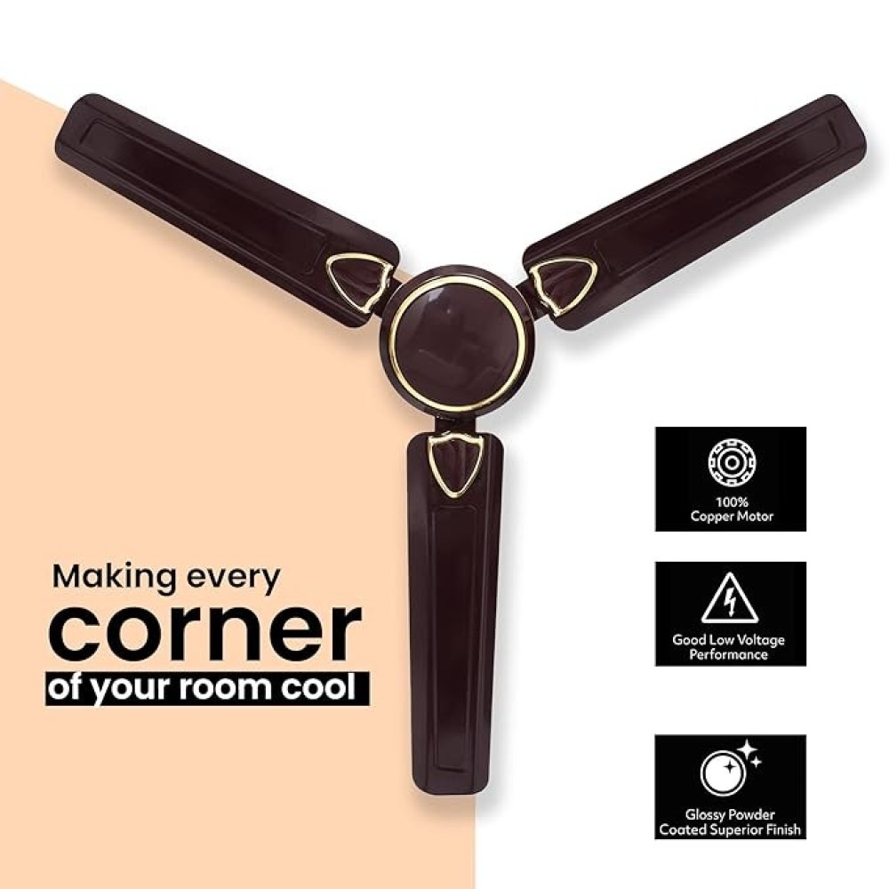 ORIENT RAPID AIR DECO 1200 FAN BROWN