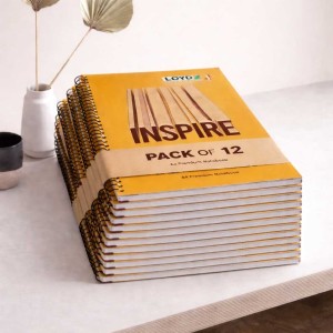 LOYD - PRIME QUALITY Spiral Notebook Set| Rulled Notebook 200 pages | A4 Size | 29.7*21 cm size |Pack of 6
