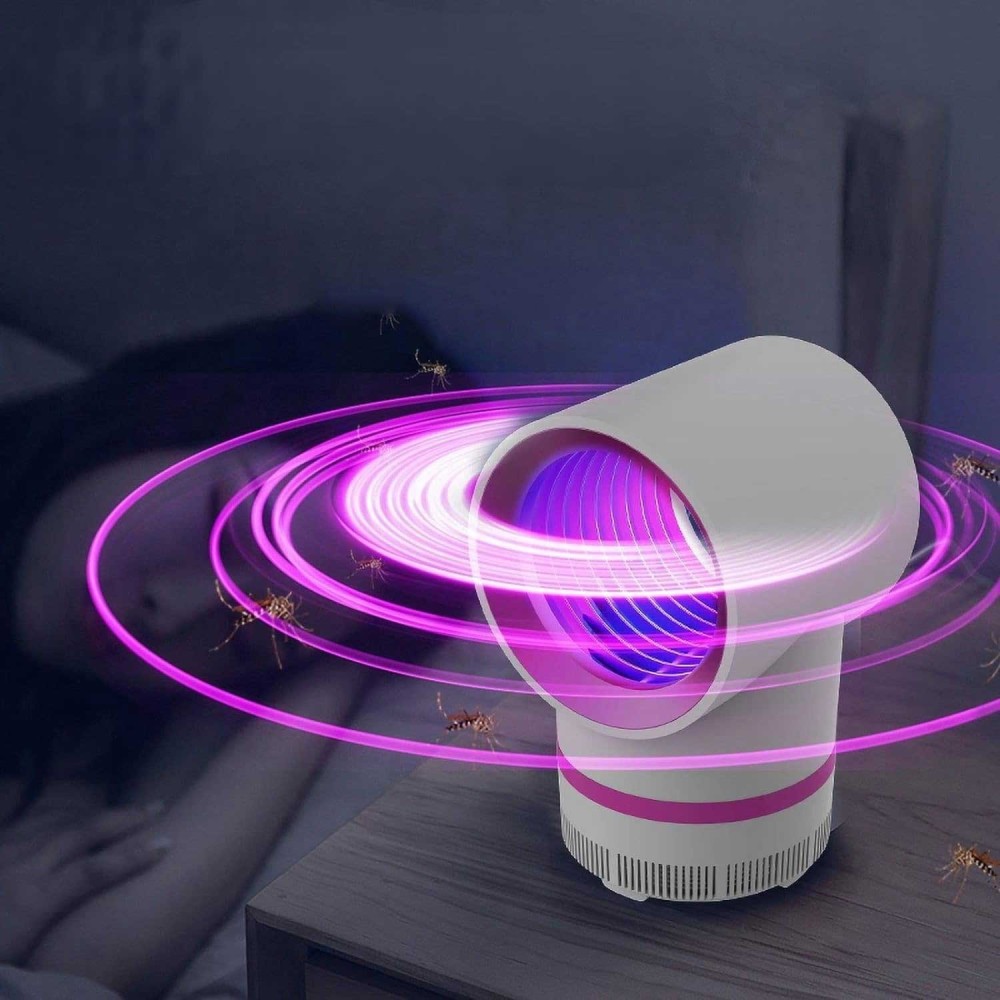 USB Electric Mosquito Killer Lamp – Silent UV Photocatalyst Trap for Indoor Use (Baby-Safe, Non-Toxic Design)
